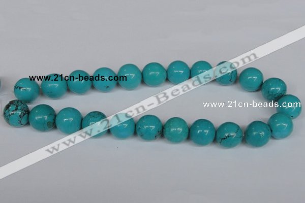 CNT46 16 inches 18mm round turquoise beads wholesale