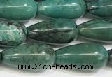 CNT514 15.5 inches 8*16mm teardrop turquoise gemstone beads