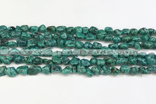 CNT517 15.5 inches 7*7mm - 8*10mm nuggets turquoise gemstone beads