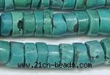 CNT532 15.5 inches 6mm - 6.5mm heishi turquoise gemstone beads