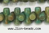 CNT536 15.5 inches 3*9mm turquoise gemstone beads