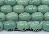 CNT565 15.5 inches 6*8mm teardrop turquoise gemstone beads