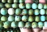 CNT584 15 inches 12mm round natural Mongolian turquoise beads