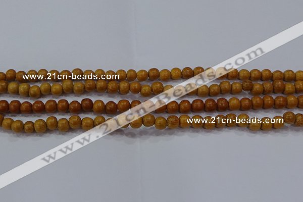 CNW02 15.5 inches 6mm round nangka wood beads wholesale