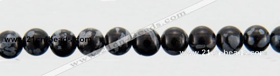 COB22 15 inches 6mm round snowflake obsidian gemstone beads wholesale