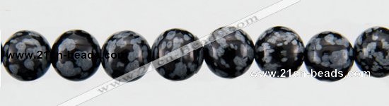 COB23 15 inches 8mm round snowflake obsidian gemstone beads wholesale