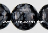 COB24 15 inches 10mm round snowflake obsidian gemstone beads wholesale