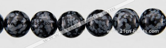 COB24 15 inches 10mm round snowflake obsidian gemstone beads wholesale