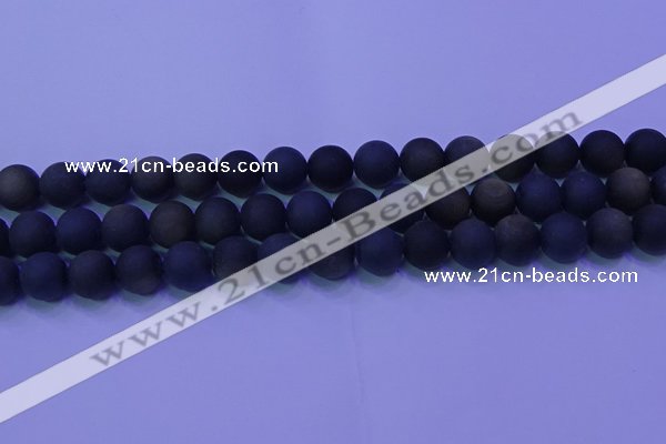 COB280 15.5 inches 10mm round matte golden obsidian beads wholesale