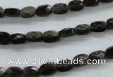 COB400 15.5 inches 5*7mm faceted oval black obsidian beads