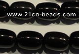 COB464 15.5 inches 13*18mm drum black obsidian beads wholesale