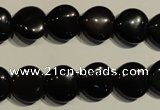 COB466 15.5 inches 8*8mm heart black obsidian beads wholesale