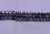 COB560 15.5 inches 4mm round matte snowflake obsidian beads