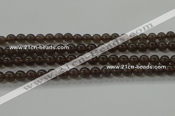 COB600 15.5 inches 6mm round ice black obsidian beads wholesale