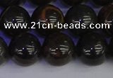 COB655 15.5 inches 14mm round gold black obsidian beads wholesale