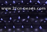 COB711 15.5 inches 6mm round ice black obsidian beads wholesale