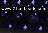 COB713 15.5 inches 10mm round ice black obsidian beads wholesale