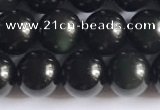 COB721 15.5 inches 6mm round black obsidian gemstone beads