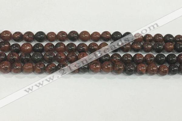 COB751 15.5 inches 6mm round mahogany obsidian beads wholesale