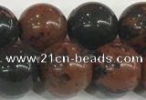 COB754 15.5 inches 12mm round mahogany obsidian beads wholesale