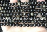 COB766 15.5 inches 6mm round golden obsidian beads wholesale