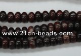 COJ10 15.5 inches 5*8mm rondelle blood jasper gemstone beads