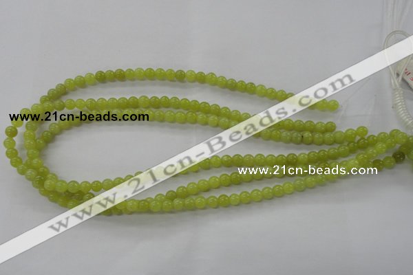 COJ102 15.5 inches 6mm round olive jade beads wholesale