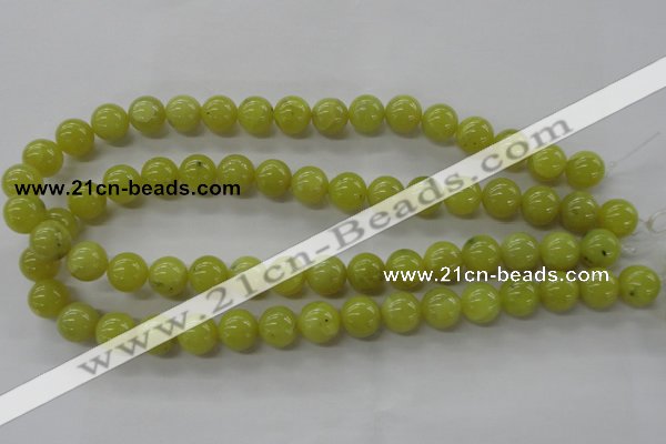 COJ105 15.5 inches 12mm round olive jade beads wholesale