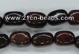 COJ14 15.5 inches 10*15mm nuggets blood jasper gemstone beads