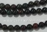 COJ301 15.5 inches 6mm round Indian bloodstone beads wholesale