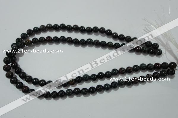 COJ302 15.5 inches 8mm round Indian bloodstone beads wholesale