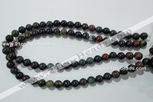 COJ303 15.5 inches 10mm round Indian bloodstone beads wholesale