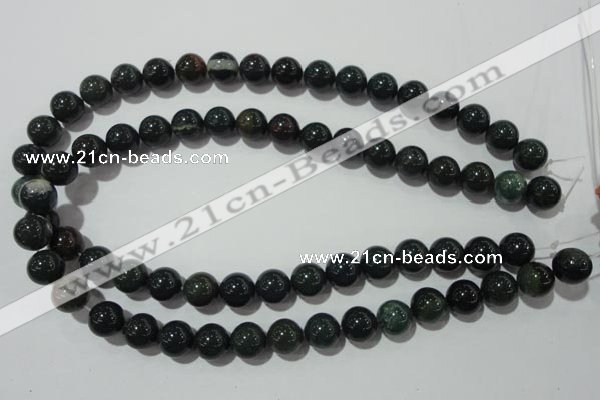 COJ304 15.5 inches 12mm round Indian bloodstone beads wholesale