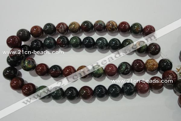 COJ306 15.5 inches 16mm round Indian bloodstone beads wholesale