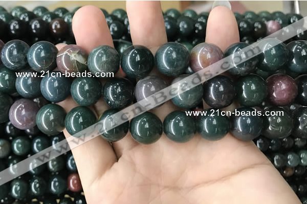 COJ335 15.5 inches 14mm round Indian bloodstone beads wholesale