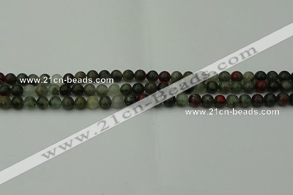 COJ450 15.5 inches 4mm round blood jasper beads wholesale