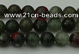 COJ451 15.5 inches 6mm round blood jasper beads wholesale