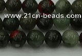 COJ452 15.5 inches 8mm round blood jasper beads wholesale