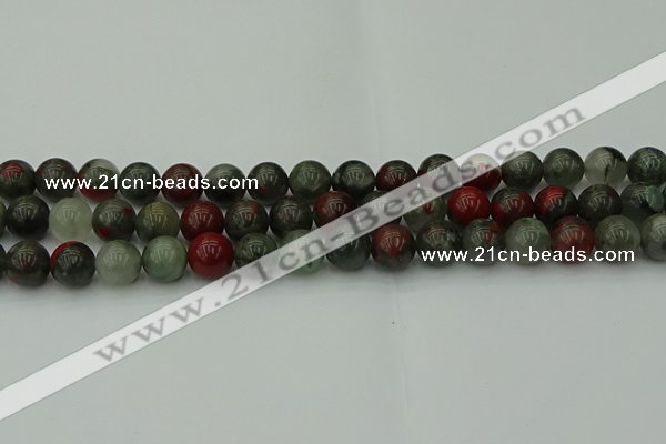 COJ453 15.5 inches 10mm round blood jasper beads wholesale