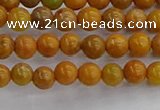 COJ600 15.5 inches 4mm round orpiment jasper beads wholesale