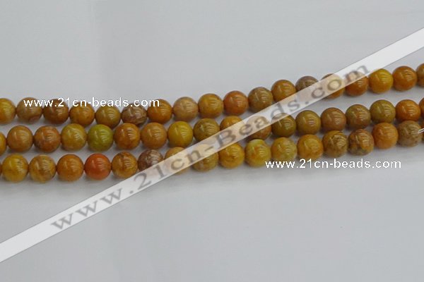 COJ602 15.5 inches 8mm round orpiment jasper beads wholesale