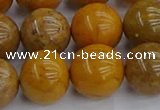 COJ604 15.5 inches 12mm round orpiment jasper beads wholesale