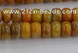 COJ611 15.5 inches 4*6mm rondelle orpiment jasper beads