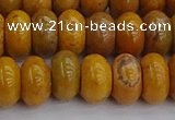 COJ613 15.5 inches 6*10mm rondelle orpiment jasper beads