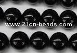 CON06 15.5 inches 14mm round black onyx gemstone beads