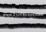 CON30 15.5 inches 4*4mm cube black onyx gemstone beads
