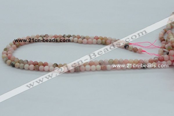 COP02 15.5 inches 6mm round natural pink opal beads wholesale