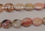 COP1022 15.5 inches 10*12mm oval natural pink opal gemstone beads