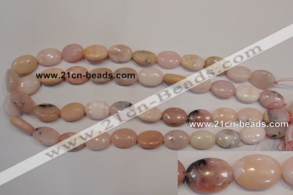 COP1024 15.5 inches 13*18mm oval natural pink opal gemstone beads