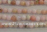 COP1060 15.5 inches 6mm round natural pink opal gemstone beads